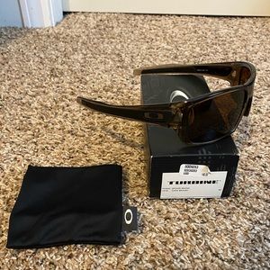 EUC Oakley Turbine Brown Smoke w/Dark Bronze Lens